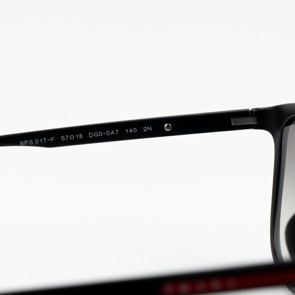 NEW Prada Linea Rossa PS01TSF DG00A7 Black Grey Gradient Rectangle Unisex main image 8